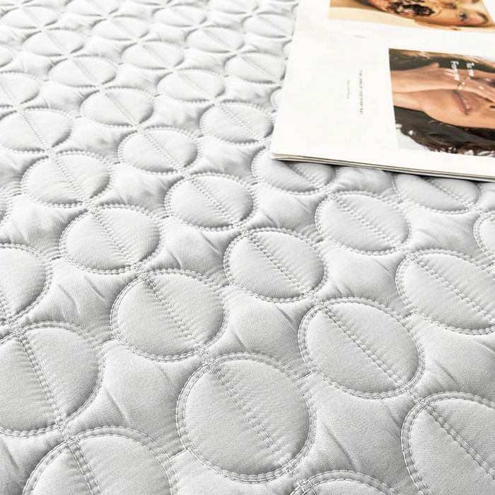 91家纺网 家纺一手货源 找家纺 米帛家纺 2024新款莱赛尔天丝乳胶（1cm）凉席系列 格调灰-床笠款