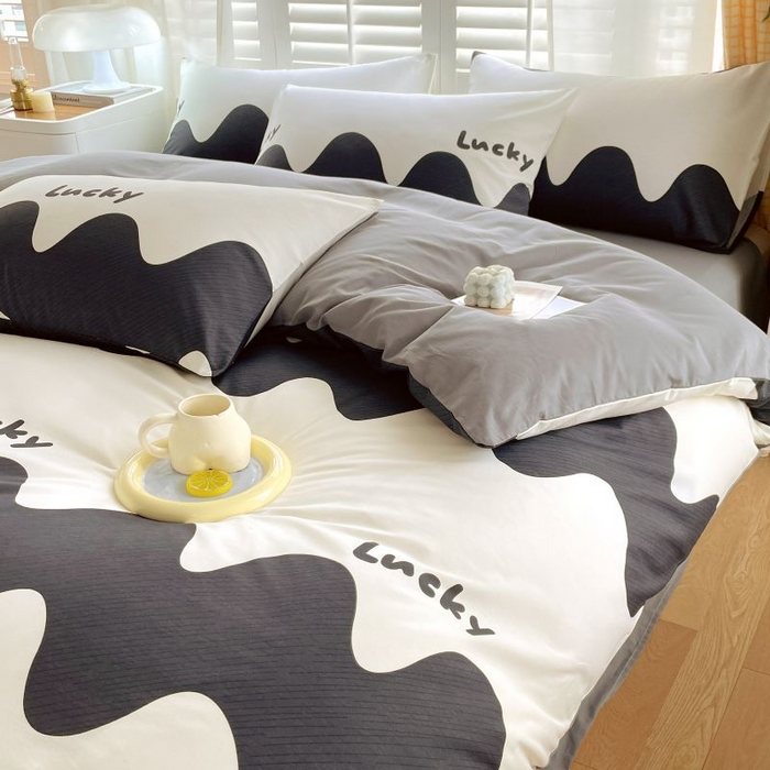 91家纺网 家纺一手货源 找家纺 金鑫汇家纺 2024新款全棉纯棉卡通印花四件套单品系列-单被套波浪世界