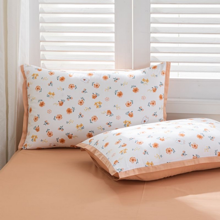 91家纺网 家纺一手货源 找家纺 优姿家纺 新款纯棉长绒棉小清新ins风印花四件套-系列一 8