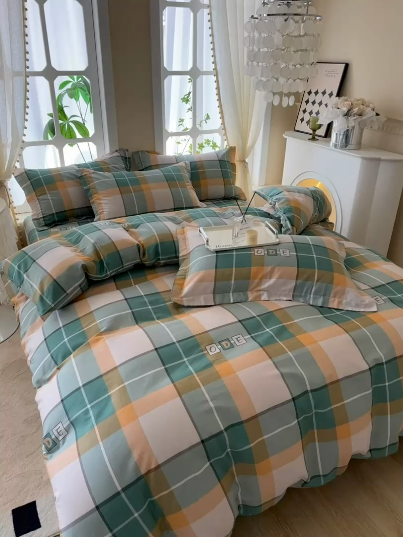 91家纺网 家纺一手货源 找家纺 钰伶 新款全棉简约12868印花纯棉四件套（预留6厘米缩水尺寸） 斯坦利