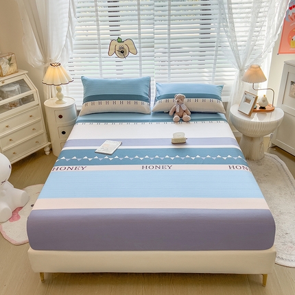 芃成 2024新款老粗布床笠款 总2 时尚条纹