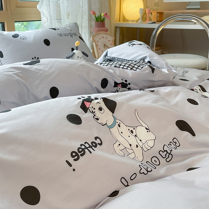 91家纺网 家纺一手货源 找家纺 金鑫汇家纺 2024新款全棉纯棉卡通印花四件套单品系列-单被套小可爱