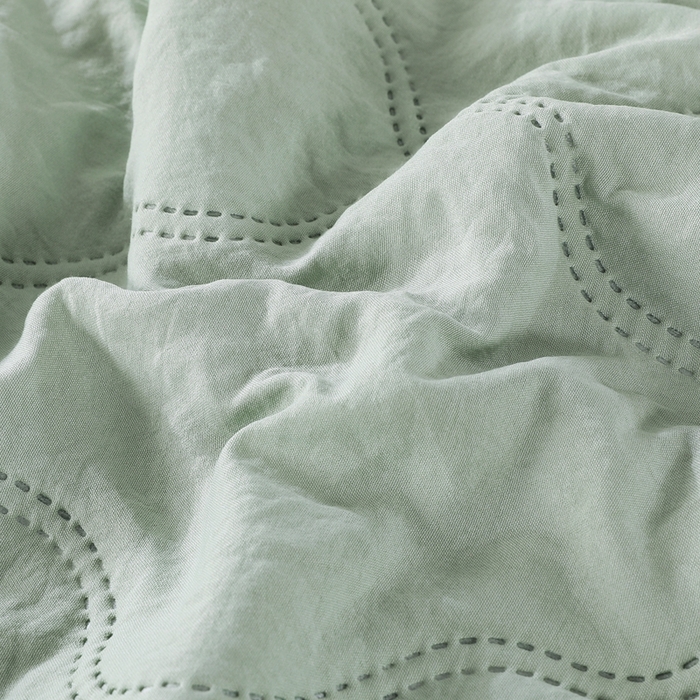91家纺网 家纺一手货源 找家纺 水洗棉夏被夏凉被空调被超声波压花礼品直播供应链引流爆款 水洗棉-绿
