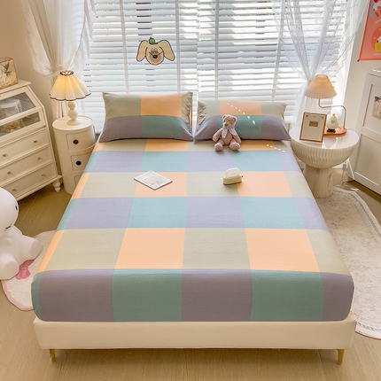 91家纺网 家纺一手货源 找家纺 （总）芃成 2024新款老粗布床笠款 总1