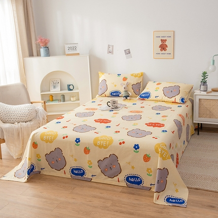 芃成 2024新款老粗布床笠款 总1 好朋友