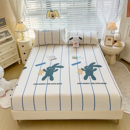 芃成 2024新款老粗布床笠款 总1 宝贝兔