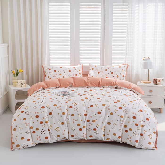 91家纺网 家纺一手货源 找家纺 优姿家纺 新款纯棉长绒棉小清新ins风印花四件套-系列一 11