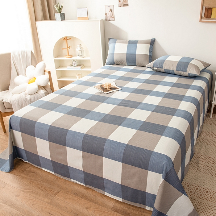 91家纺网 家纺一手货源 找家纺 芃成家纺 2024新款老粗布床单款 简兮格