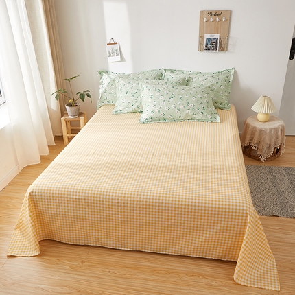 91家纺网 家纺一手货源 找家纺 （总）钰伶 2025新款全棉简约12868纯棉单床单