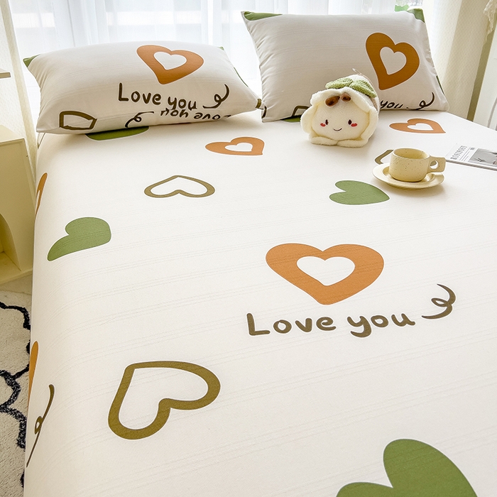 91家纺网 家纺一手货源 找家纺 芃成家纺 2024新款老粗布床单款 总2 甜心之约