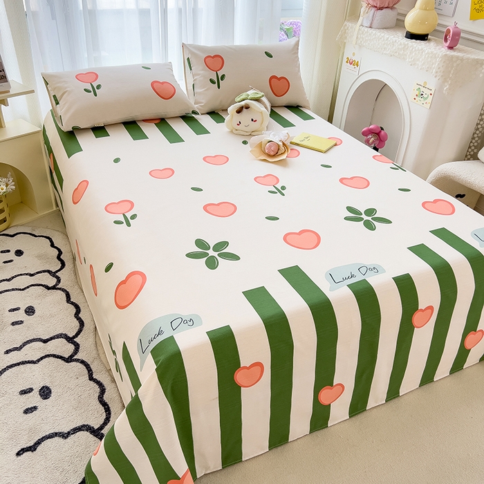 91家纺网 家纺一手货源 找家纺 芃成家纺 2024新款老粗布床单款 繁华里