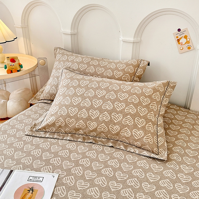 91家纺网 家纺一手货源 找家纺 卡普家居 2024新款全棉磨毛加厚四件套系列-单床单 桑尼