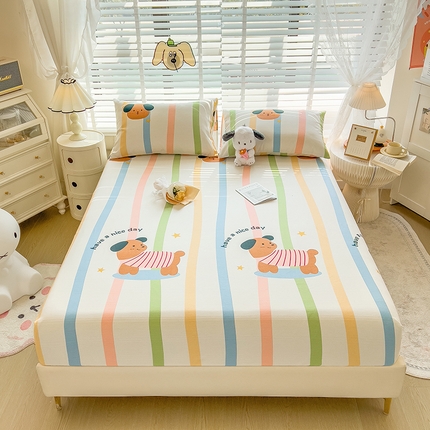 91家纺网 家纺一手货源 找家纺 （总）芃成 2024新款老粗布床笠款 总1