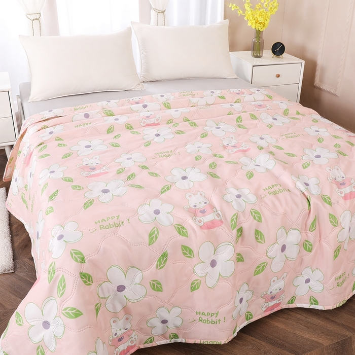 91家纺网 家纺一手货源 找家纺 钻石绒便宜夏被夏凉被空调被超声波压花礼品直播供应链引流爆款 漫步时光