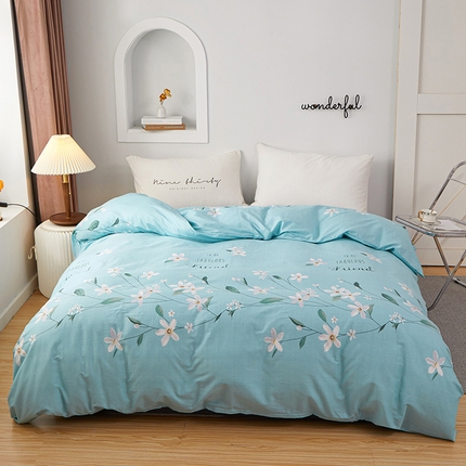 91家纺网 家纺一手货源 找家纺 （总）钰伶 简约全棉12868印花纯棉单被套（预留6厘米缩水）