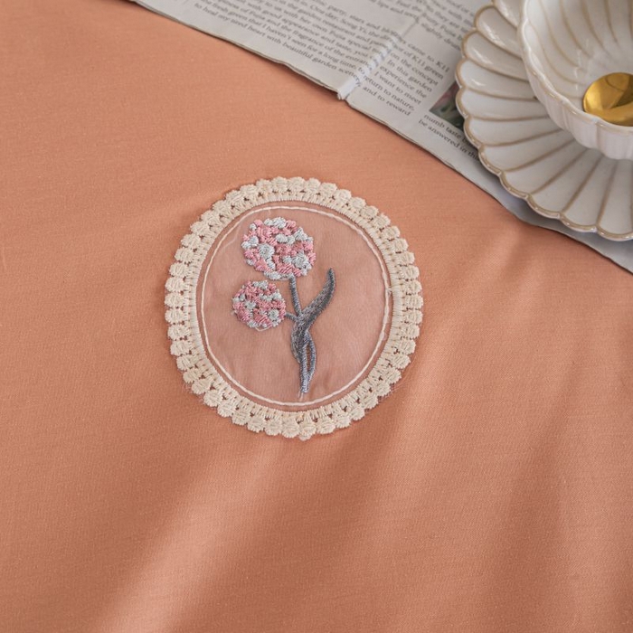 91家纺网 家纺一手货源 找家纺 优姿家纺 新款纯棉长绒棉小清新ins风印花四件套-系列二 花朝月夕