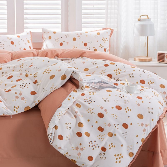 91家纺网 家纺一手货源 找家纺 优姿家纺 新款纯棉长绒棉小清新ins风印花四件套-系列一 11