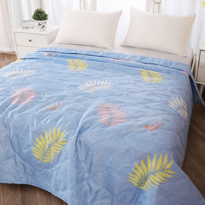 91家纺网 家纺一手货源 找家纺 钻石绒便宜夏被夏凉被空调被超声波压花礼品直播供应链引流爆款 小鹿