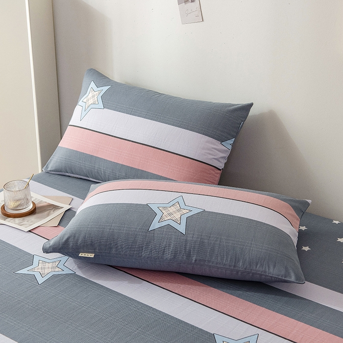 91家纺网 家纺一手货源 找家纺 芃成 2024新款老粗布床笠款 总2 时尚星光