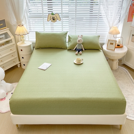 芃成 2024新款老粗布床笠款 总2 牛油果绿