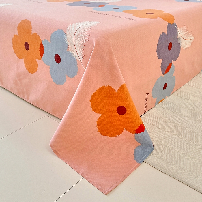 91家纺网 家纺一手货源 找家纺 卡普家居 2024新款全棉磨毛加厚四件套系列-单床单 阿芙朵