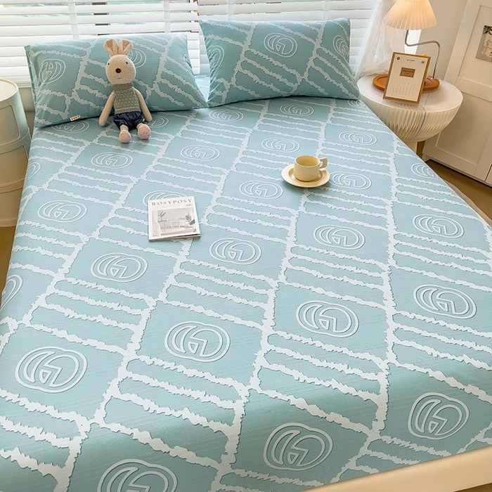 91家纺网 家纺一手货源 找家纺 芃成 2024新款老粗布床笠款 总1 好心情