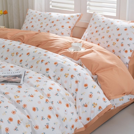 91家纺网 家纺一手货源 找家纺 优姿家纺 新款纯棉长绒棉小清新ins风印花四件套-系列一 8