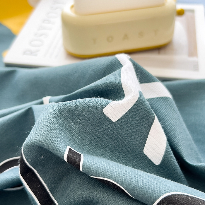 91家纺网 家纺一手货源 找家纺 芃成 2024新款老粗布床笠款 总1 煤球动漫