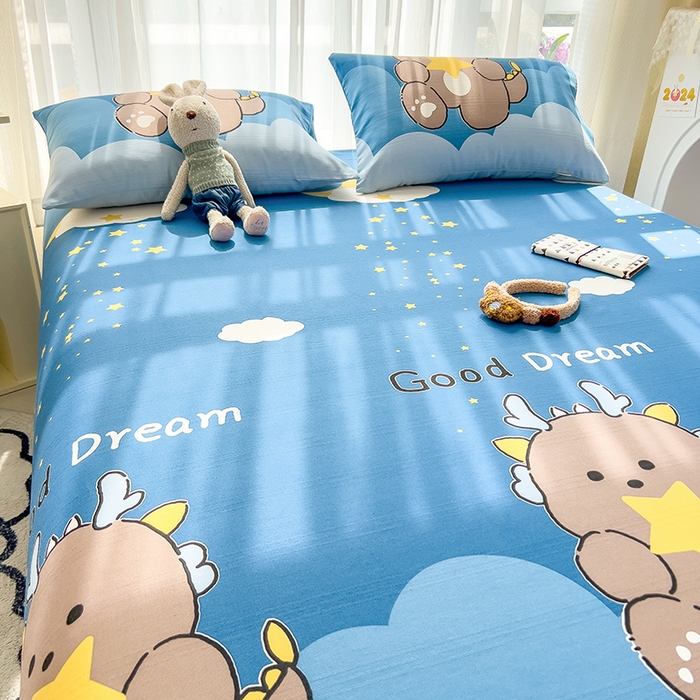 91家纺网 家纺一手货源 找家纺 芃成家纺 2024新款老粗布床单款 总2 星空猛兽