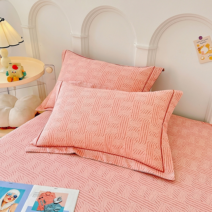 91家纺网 家纺一手货源 找家纺 卡普家居 2024新款全棉磨毛加厚四件套系列-单床单 莫尔