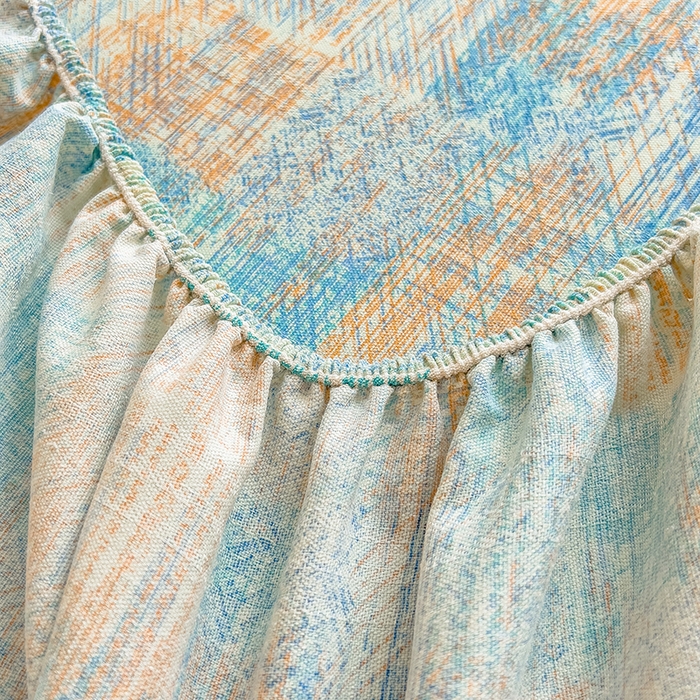 91家纺网 家纺一手货源 找家纺 芃成 2024新款老粗布床笠款 总1 焕彩