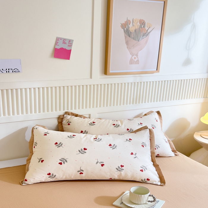 91家纺网 家纺一手货源 找家纺 2024新款泡泡棉小缺角工艺夏被四件套 挚爱