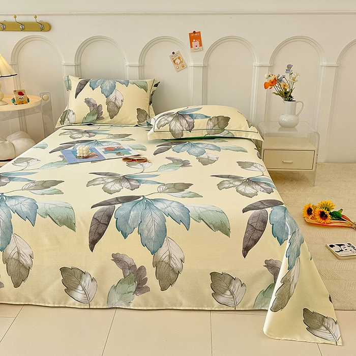 91家纺网 家纺一手货源 找家纺 卡普家居 2024新款全棉磨毛加厚四件套系列-单床单 水墨江南