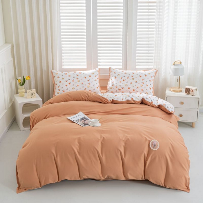 91家纺网 家纺一手货源 找家纺 优姿家纺 新款纯棉长绒棉小清新ins风印花四件套-系列一 8