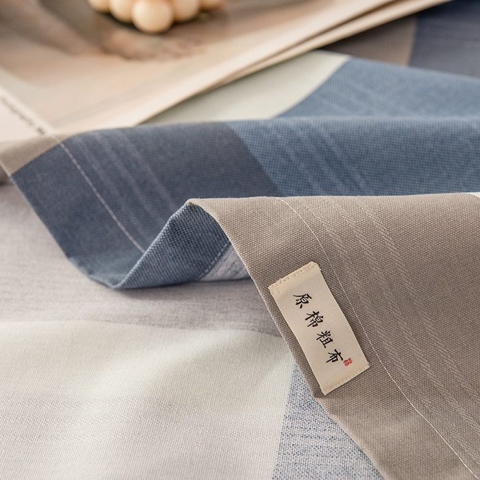 91家纺网 家纺一手货源 找家纺 芃成家纺 2024新款老粗布床单款 简兮格