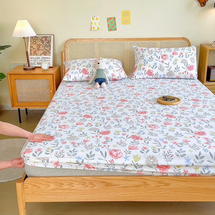 91家纺网 家纺一手货源 找家纺 芃成 2024新款老粗布床笠款 总1 曼莎