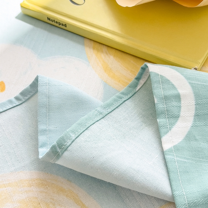 91家纺网 家纺一手货源 找家纺 芃成家纺 2024新款老粗布床单款 玛奇朵-蓝