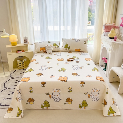 91家纺网 家纺一手货源 找家纺 芃成家纺 2024新款老粗布床单款 总2 童年记忆