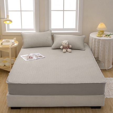 91家纺网 家纺一手货源 找家纺 （总）全美家居 2025新款凉豆豆凉席3D按摩凉席-床笠款