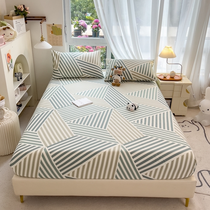 91家纺网 家纺一手货源 找家纺 优眠坊 2025新款全棉单床笠 印象生活