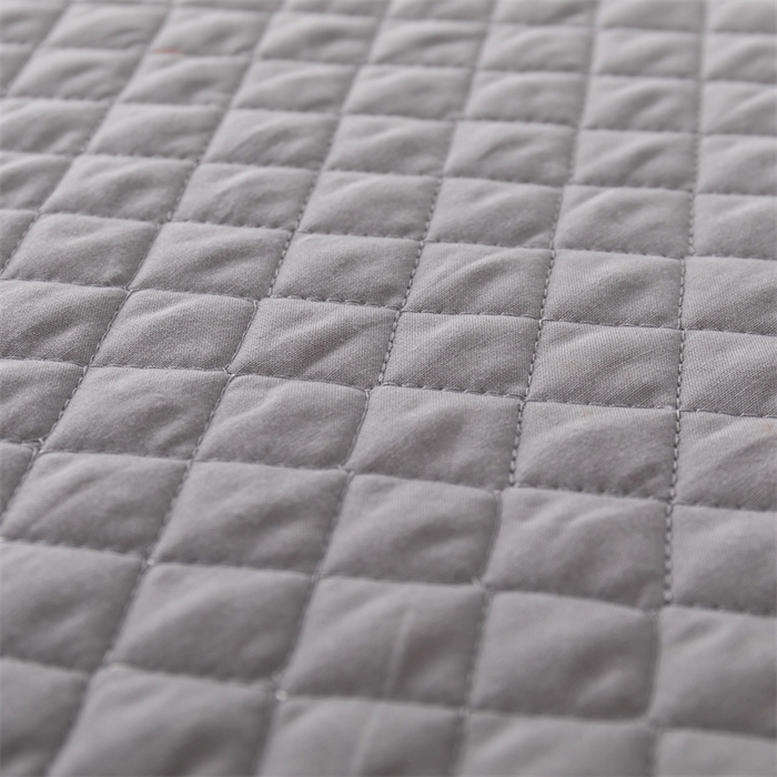 91家纺网 家纺一手货源 找家纺 优乐家纺 2025新款全棉枕套水洗纯棉夹棉绗缝加厚枕芯罩 皇宫灰