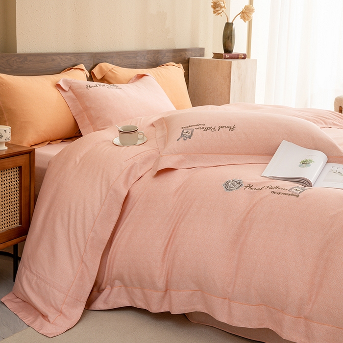 91家纺网 家纺一手货源 找家纺 绒博士 2024新款120支天丝棉四件套-玛奇朵 玉色