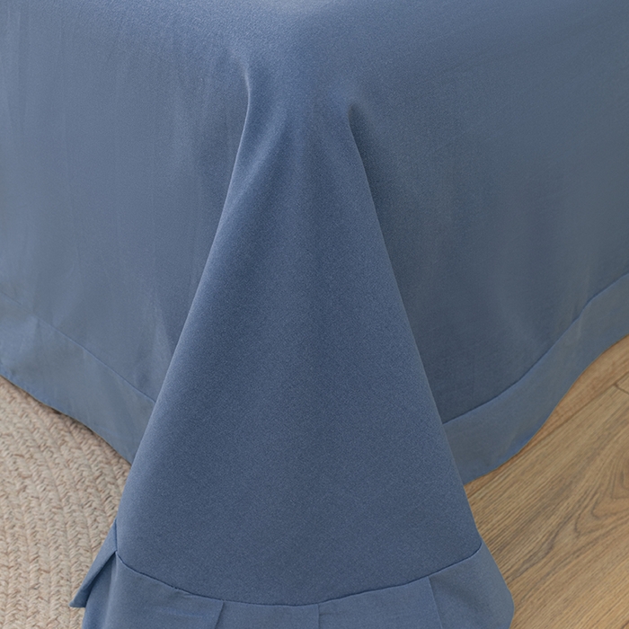 91家纺网 家纺一手货源 找家纺 绒博士 2024新款全棉磨毛暗合四件套-倾城之恋 宾利蓝