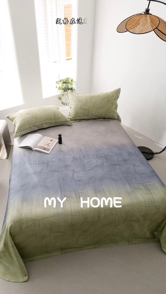 91家纺网 家纺一手货源 找家纺 舒慕家纺 2025新款天丝竹纤维竹语天丝凉席数码印花软凉席床单床笠 秘境