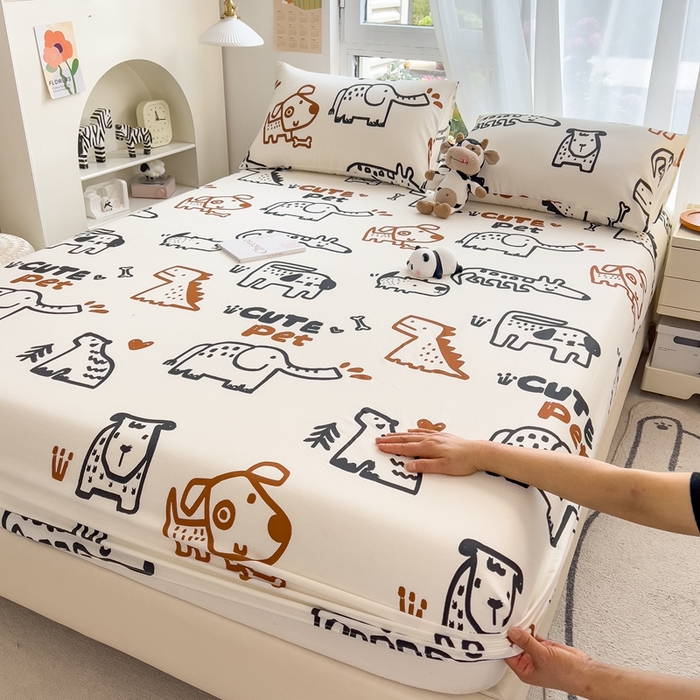 91家纺网 家纺一手货源 找家纺 优眠坊 2025新款全棉单床笠 多彩生活