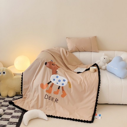 91家纺网 家纺一手货源 找家纺 （总）喜多兔儿童家纺 2024新品全棉水洗棉夏被空调被小安馨被子