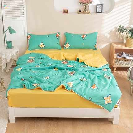 91家纺网 家纺一手货源 找家纺 （总）梦莱发被业 2025新款水洗洛卡棉夏被子被芯