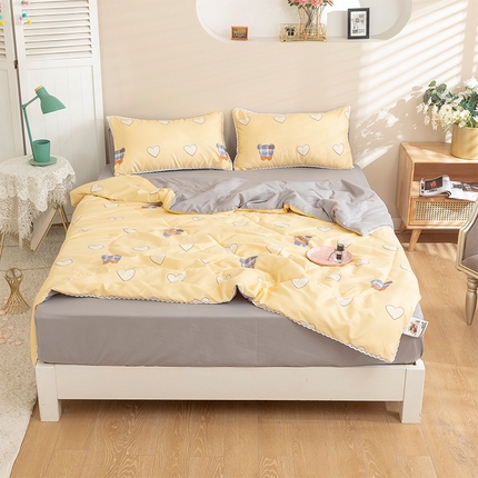 91家纺网 家纺一手货源 找家纺 （总）梦莱发被业 2025新款水洗洛卡棉夏被子被芯