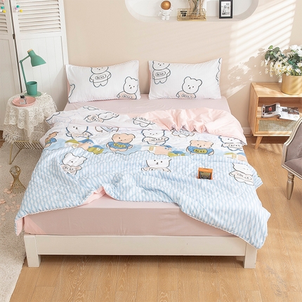 91家纺网 家纺一手货源 找家纺 （总）梦莱发被业 2025新款水洗洛卡棉夏被子被芯