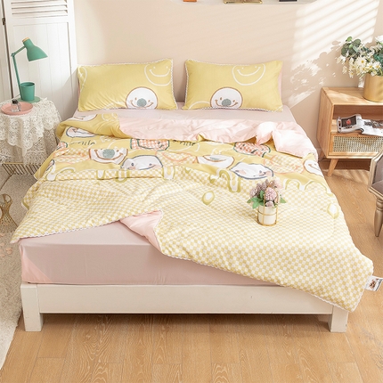 91家纺网 家纺一手货源 找家纺 （总）梦莱发被业 2025新款水洗洛卡棉夏被子被芯